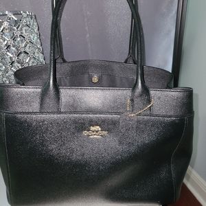 Black large Coach satchel
